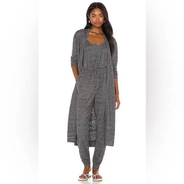 Free People FP Beach Bicoastal Romper Charcoal Gray Size Small Lounge - Image 4