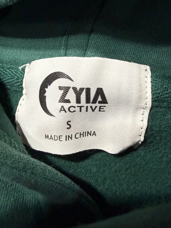 Zyia Active Buttery Soft Kelly Green Hoodie, size Small - Image 3