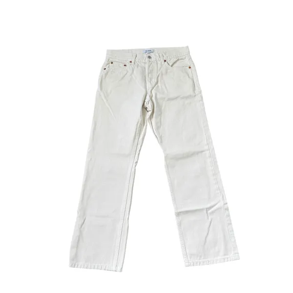 Re/Done Easy Straight Crop Jean Vintage White - Image 3