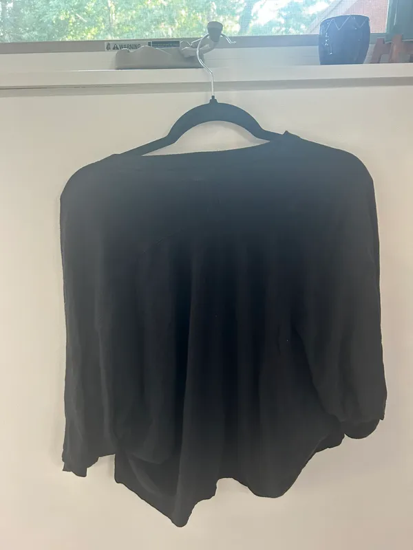 Aerie Black Flowy Tee - Image 4