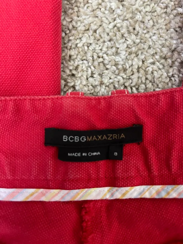 BCBGMAXAZRIA Vintage Red Flare Leg pants - Image 2