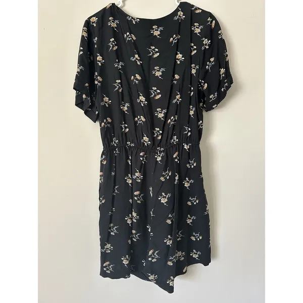 Madewell Daisy Print Button Up Boho Feminine Cottagecore Romper Size Large - Image 2