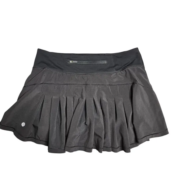 Lululemon Run‎ Pace Setter Black Skort Size: 6 - Image 5