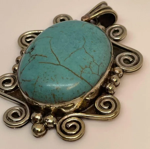 Boutique Howlite pendant from India. Gorgeous stone to slip on your favorite necklace! - Image 8
