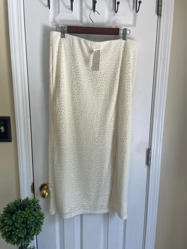 A New Day Cream Eyelet Maxi and Top Set - Image 2