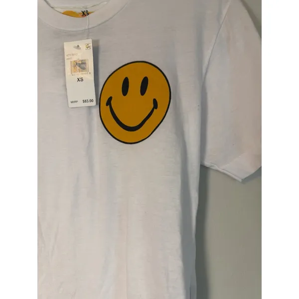 Aviator Nation Smiley Tee Short Sleeve T-shirt Yellow White Size XS $83 - Image 5