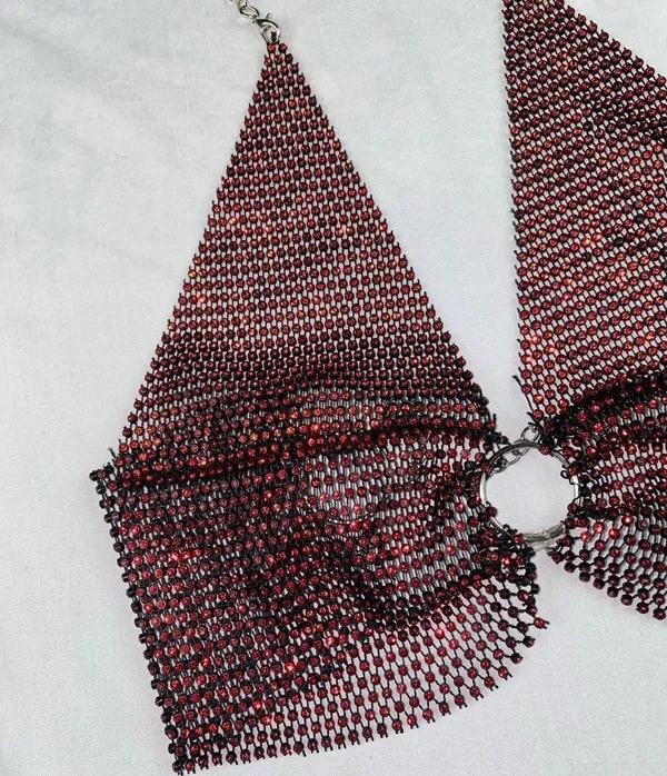 NEW Gem Bralette Red - Image 5