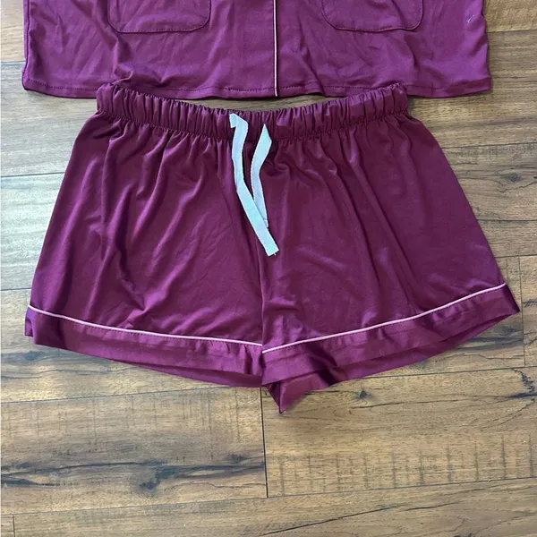Women's Pajama Set Purple Size L - Image 3