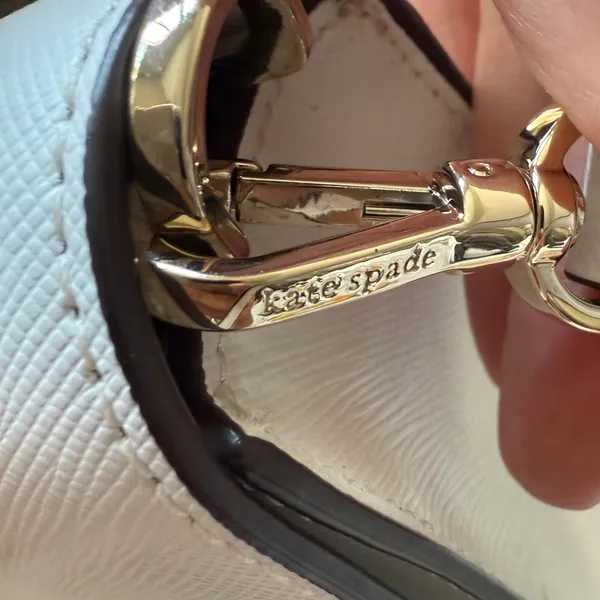 Kate Spade White two way (shoulder / crossbody) bag, excellent condition - Image 10
