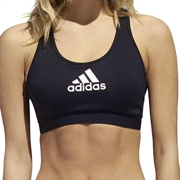 Adidas Top Cropped Activewear Sz Small Womens Sports Bra Logo Mesh Work Out Gym - Image 5