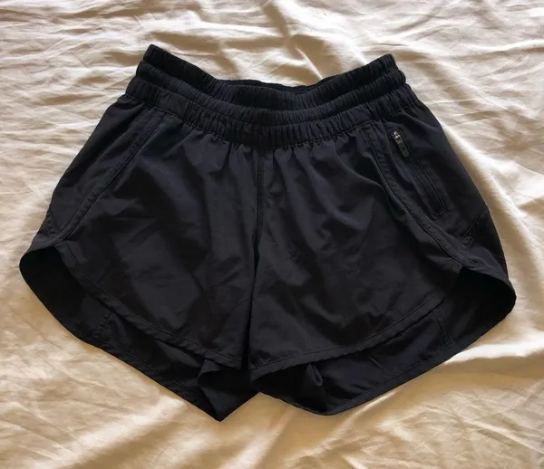 Lululemon Tracker Shorts Black Athletic Running Short Lined 6 Small - Image 4