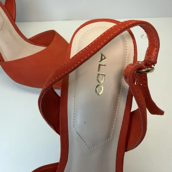 Aldo Stessy‎ slingback pointed-toe heels in a bright coral - Image 10