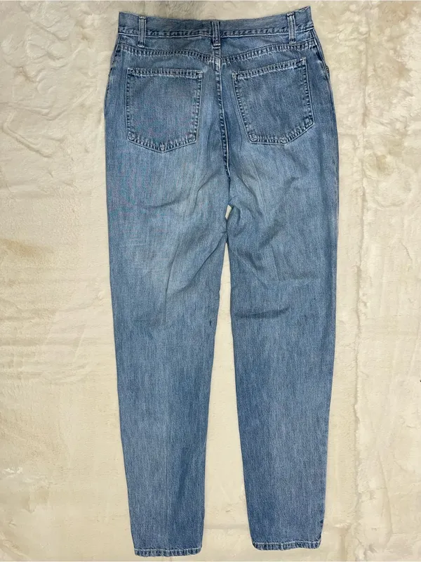 J. Crew Vintage Made in the US Women's Size 10 Light Blue Wash Mom Jeans - Image 3