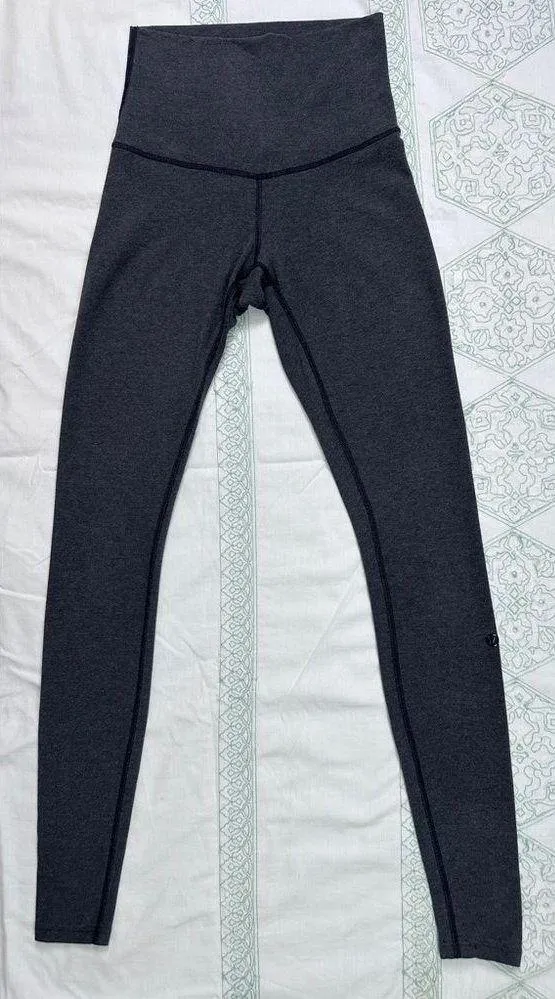 Lululemon Vintage Wunder Under Pant (Roll Down) - Heathered Black - 2 - Image 9