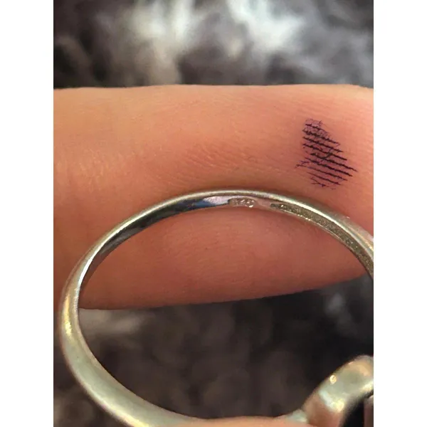 Cross ring 925 sterling silver z13 size 9 - Image 6