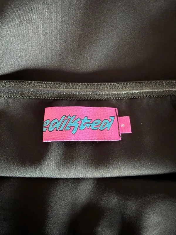 Edikted Black Bow Strapless Crop Top - Image 5