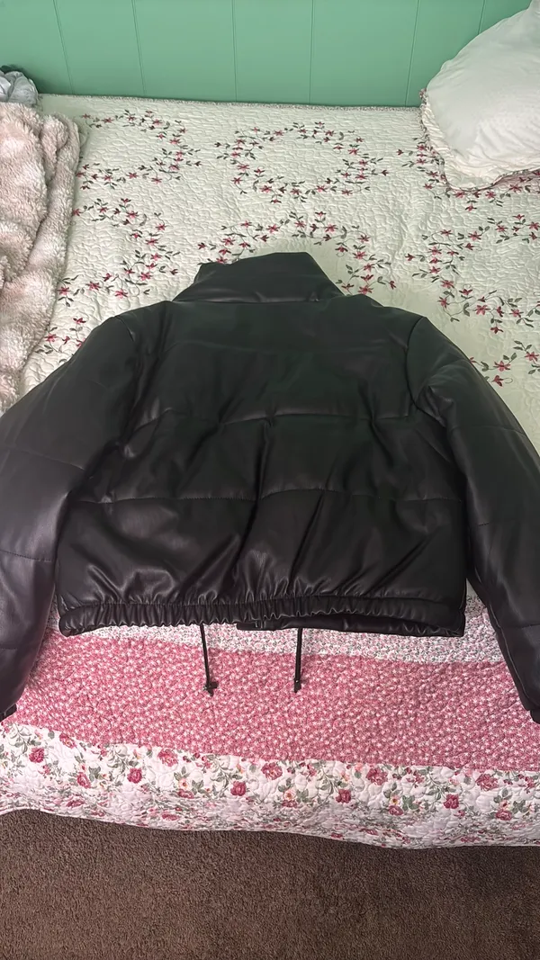 Leather jacket Black Size M - Image 2