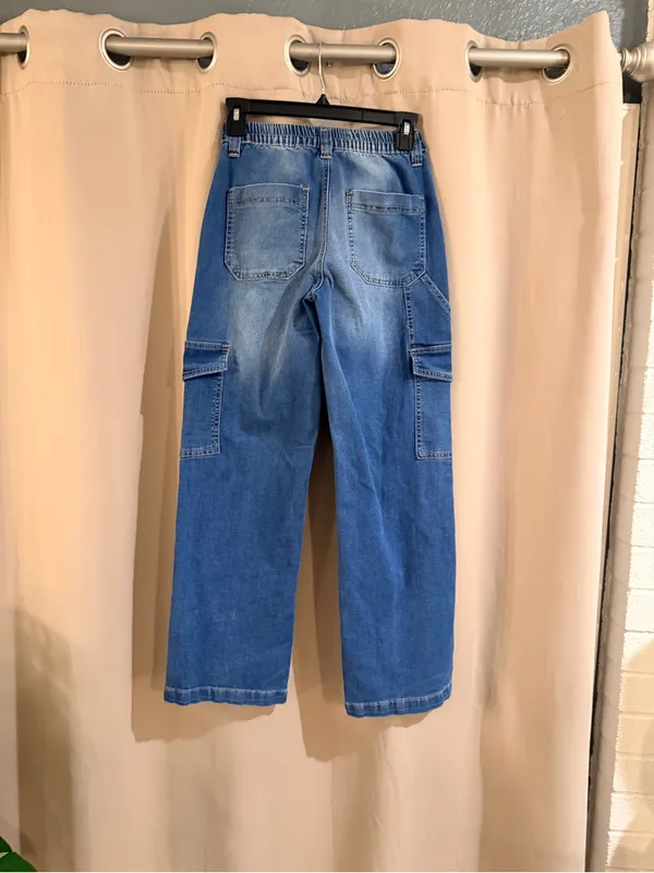 Juniors GOGO Skater Blue Cargo Style Jeans - Relaxed Fit - Image 2