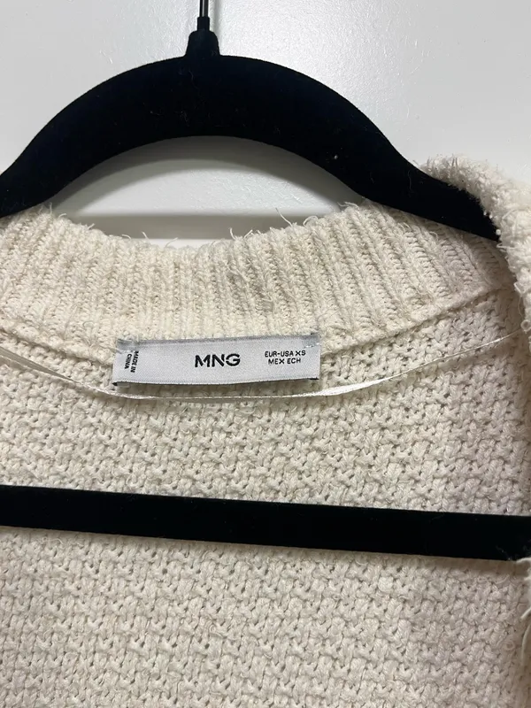 Mango Cream Zip Up Sweater  - Image 3