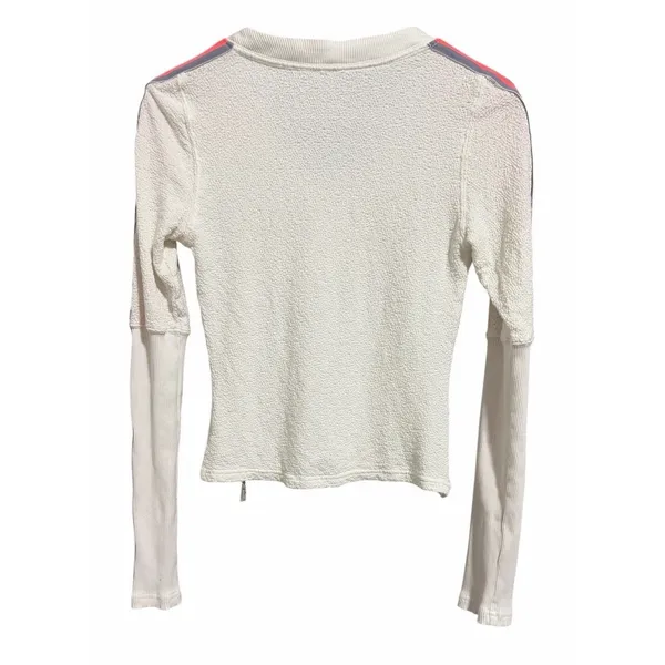 Free People Movement Recovery Layer‎ Top White Women's Size Medium - Image 2
