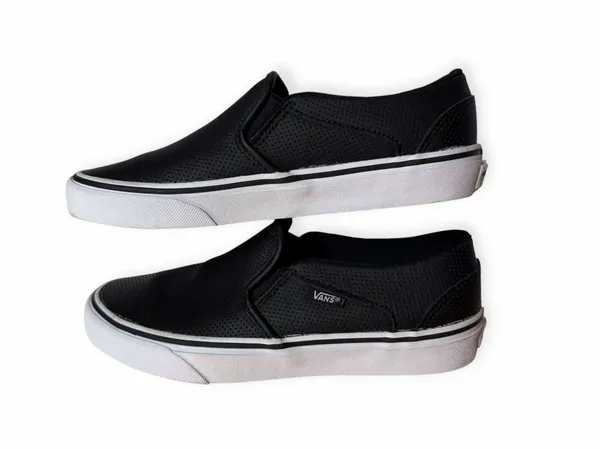Vans Asher Slip-On Sneaker Women’s Size 7 Black - Image 7