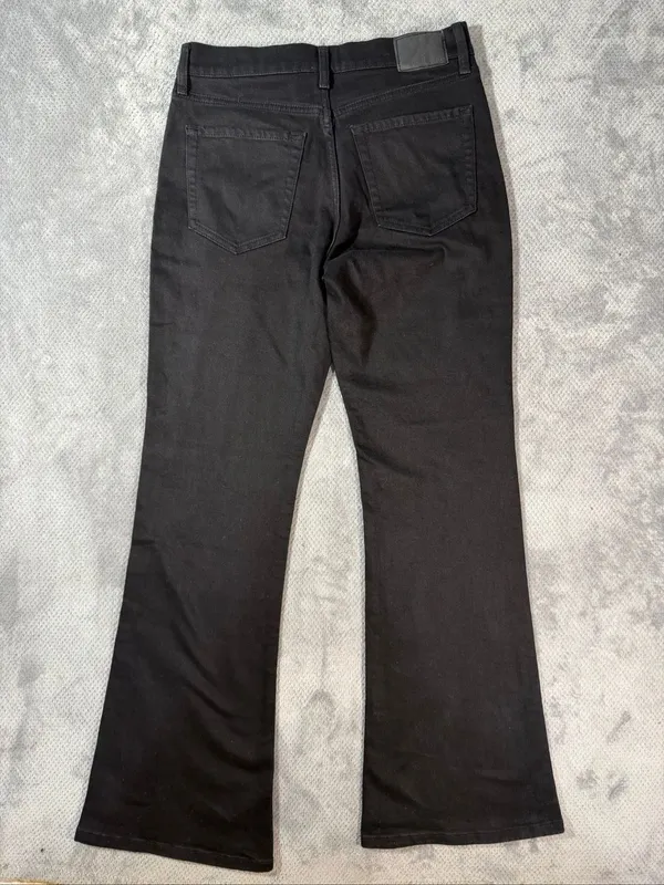 Aeropostale Size 6 Black High Rise Flare Stretch Jeans Non Ripped NEW Comfort - Image 7
