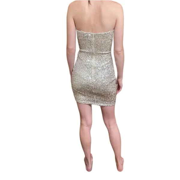 Windsor Sequin Bows Cutout Bodycon Mini Dress - Image 3