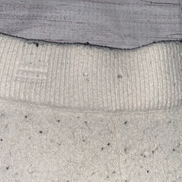 Cotton Candy LA pull on loungewear pants Cream color with grey/black accents - Image 6