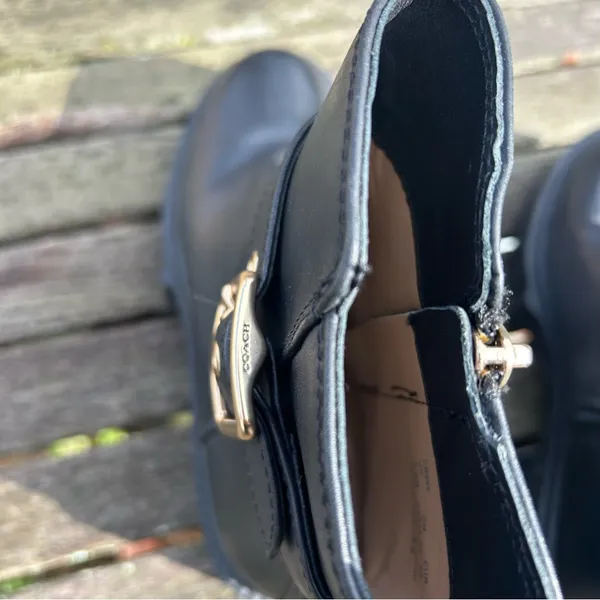 Coach Lacey Leather Lug-Sole Ankle Boots size 5.5‎ - Image 7