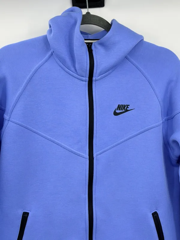 Nike Tech Fleece Windrunner‎ Hoodie Womens M Royal Pulse Blue FB8338-494 - Image 5