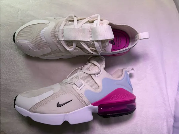 Nike Women’s Air Max White Blue Pink Sneakers - Image 7