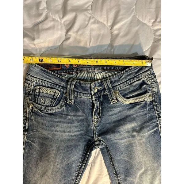 Rock Revival Jeans Size 27 Capri Alanis Inseam 23 Inches - Image 5