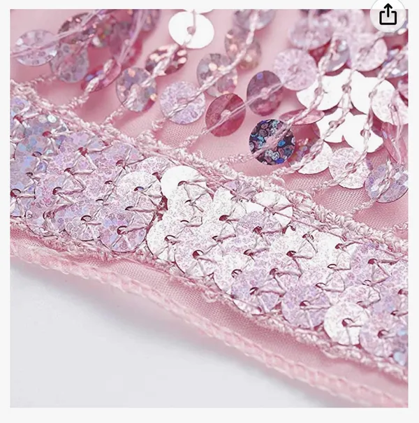 Tie Fringe Skirt Pink - Image 2