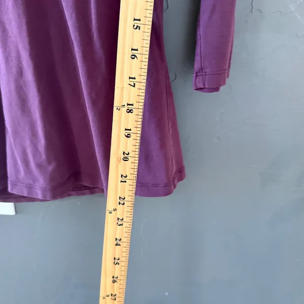 Jillanova Y2k Womens Plum Purple V-Neck Cotton Stretch Top Small Whisigoth‎ - Image 6