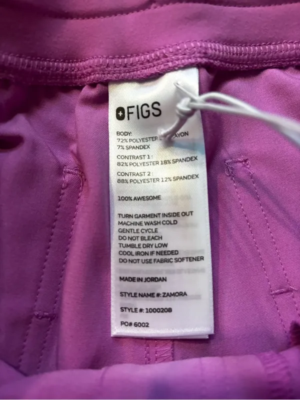 Figs Women’s Zamora Jogger Scrub Pants in Pink Cloud Size XXS/P NWT!!! - Image 5