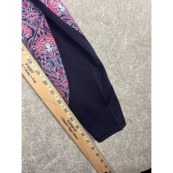 Greyson Leggings Womens Small Floral Nouveau NWT‎ Golf Purple - Image 9
