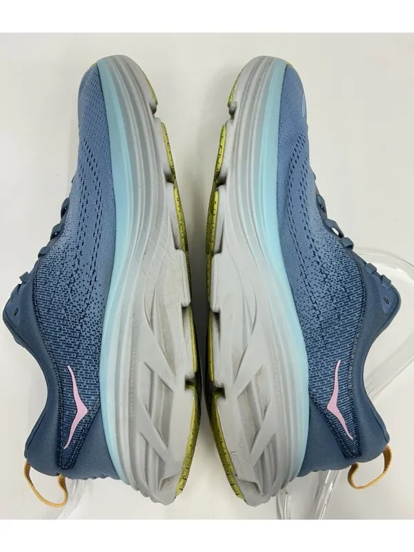 HOKA One One Bondi 8 Women’s SIZE 9 B Shadow Dusk Blue Pink Running Shoes NICE - Image 8