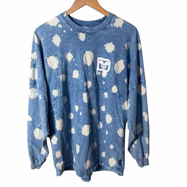 Walt Disney World Denim Bleach Spirit Jersey Size Medium - Image 2