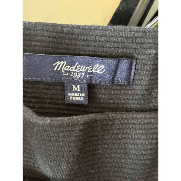 Madewell‎ Black Pencil Skirt Career Office Wear Classic Fitted Size M - Image 3