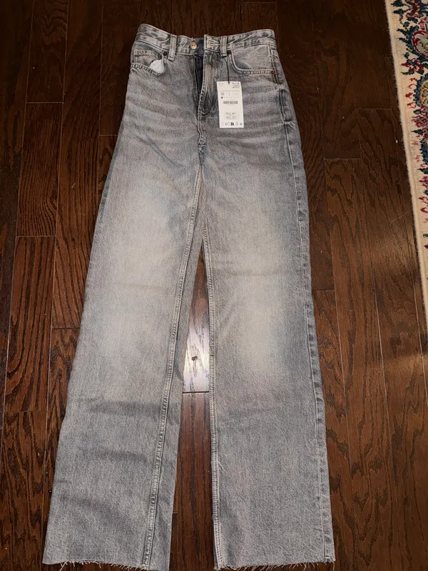 ZARA Wide Leg High Rise Jeans - Image 3