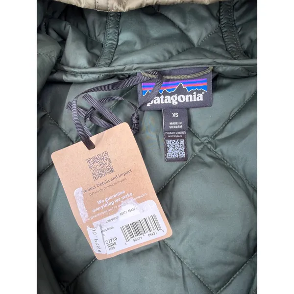 Patagonia Women's Diamond Quilted Parka Basin Green Size XS NWT ($269 Retail) - Image 3