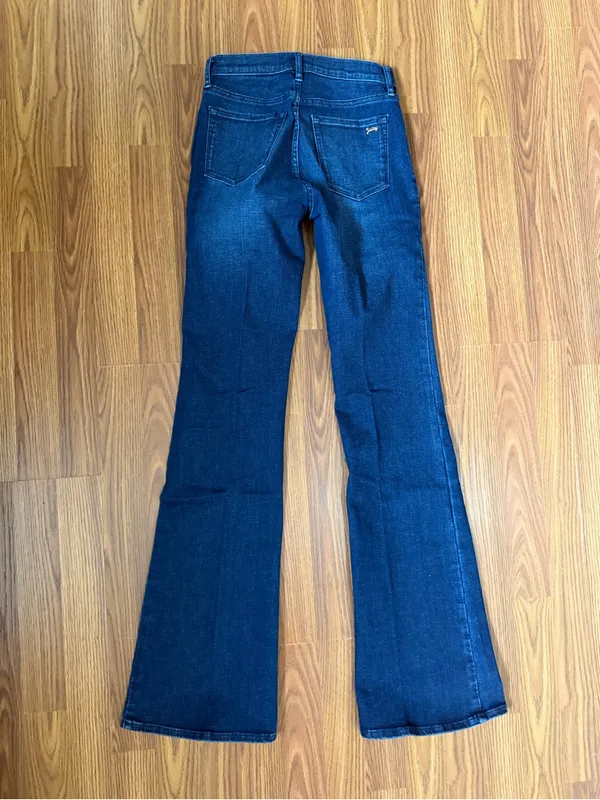 NWT Juicy Couture Black Label high rise flare dark wash jeans size 26 - Image 3