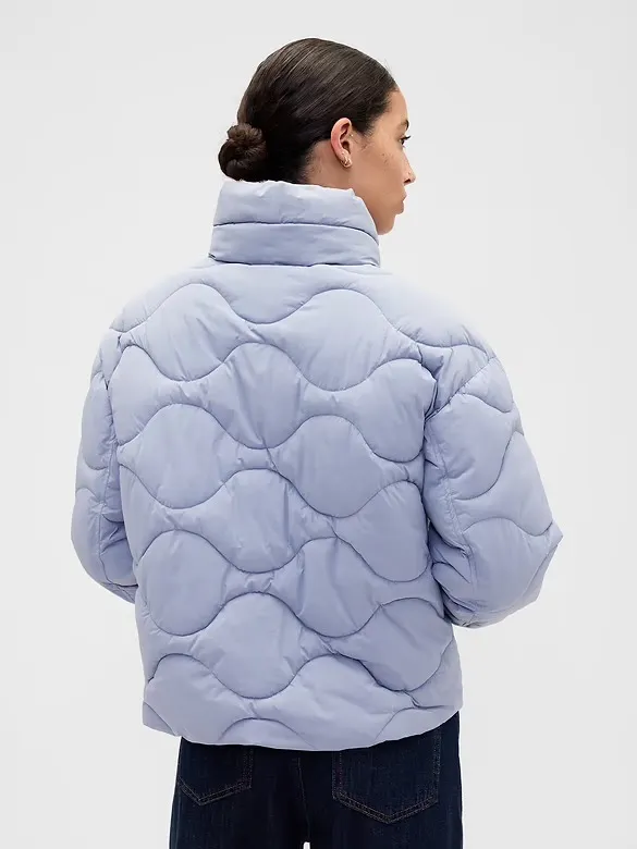 Relaxed quilted jacket gap - Image 2