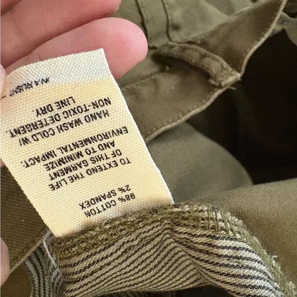 ALEX MILL Women Green Wide Leg Pants Size‎ 4 - Image 3