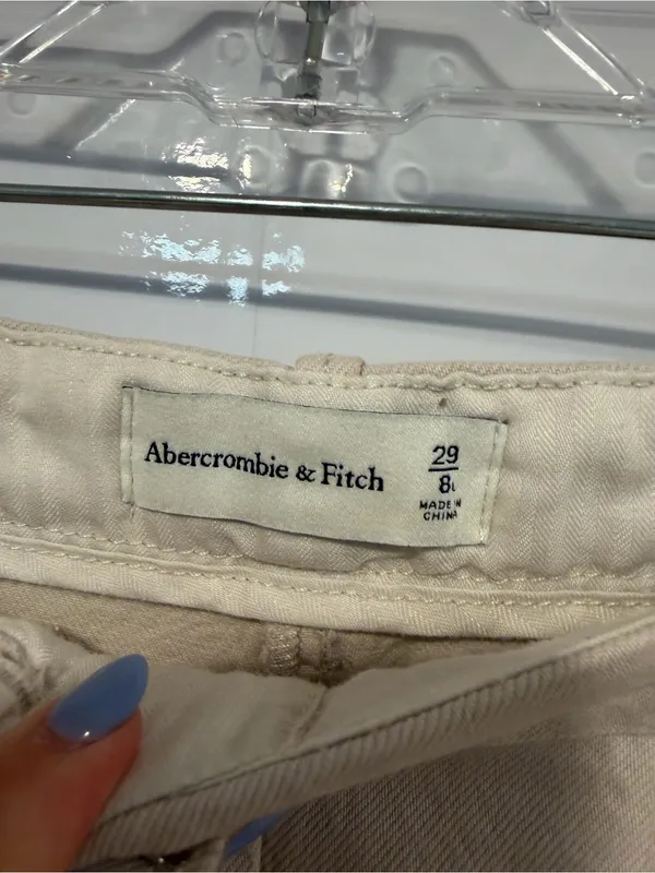 Cream Khaki material Abercrombie and Fitch‎ trousers - Image 3