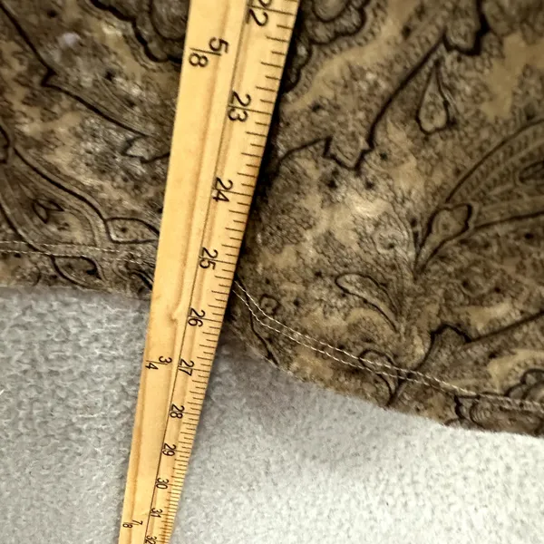 Vintage RAG Crushed Velvet Top M Brown Paisley Whimsigoth Boho Fairy Grunge‎ Y2K - Image 5