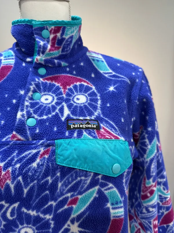 Women's Purple Patagonia Synchilla Fleece Lightweight Pullover Size XS EUC - Image 3