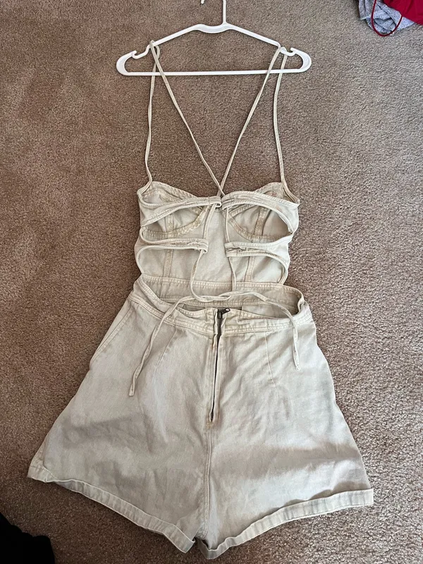 Boutique Denim Romper - Image 2