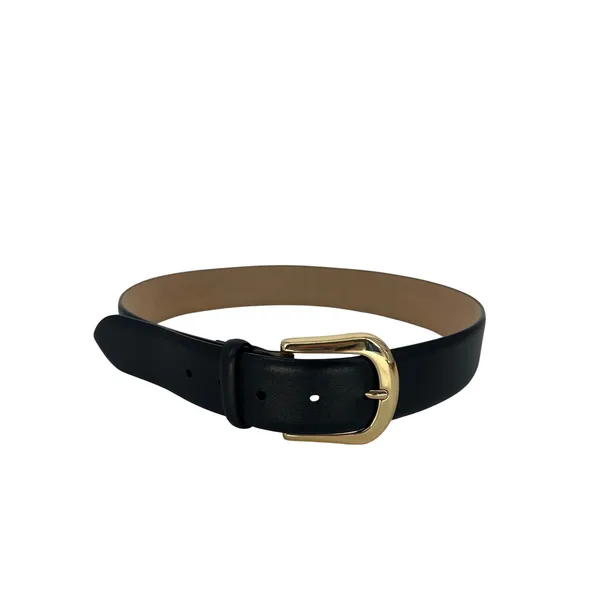 B-Low the Belt Kennedy Leather Belt‎ Black Gold Size XS - Image 4