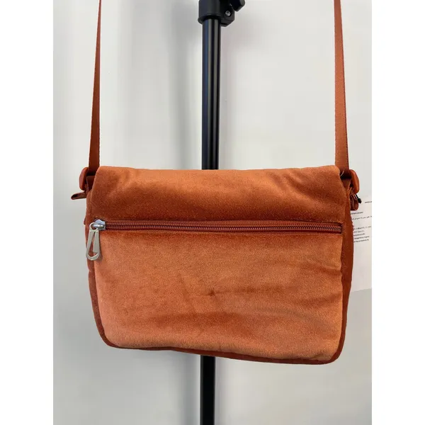 Nike Sportswear Futura 365 Crossbody Bag Burnt Orange Velvet Velour Sporty Purse - Image 6
